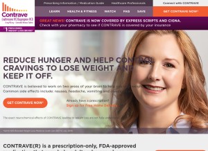How contrave.com looks like on a tablet such as an iPad.