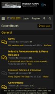 How controlbooth.com looks like on a mobile device such as an iPhone.