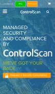 How controlscan.com looks like on a mobile device such as an iPhone.