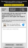 How convertcase.net looks like on a mobile device such as an iPhone.