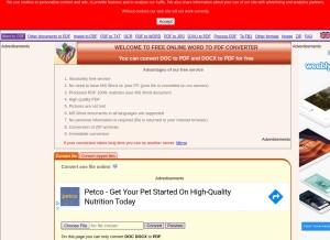 How convertonlinefree.com looks like on a tablet such as an iPad.