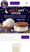 How cookie.love looks like on a mobile device such as an iPhone.