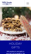 How cookiedelivery.com looks like on a mobile device such as an iPhone.