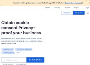 How cookieyes.com looks like on a tablet such as an iPad.