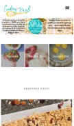 How cookingwithkarli.com looks like on a mobile device such as an iPhone.