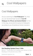 How cool.hdimagesandwallpaper.com looks like on a mobile device such as an iPhone.