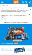 How coolblue.be looks like on a mobile device such as an iPhone.