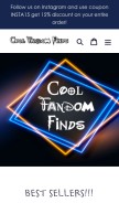 How coolfandomfinds.com looks like on a mobile device such as an iPhone.