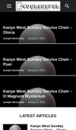 How coolgospel.com looks like on a mobile device such as an iPhone.