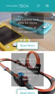 How coolmomtech.com looks like on a mobile device such as an iPhone.