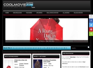 How coolmoviezone.online looks like on a tablet such as an iPad.