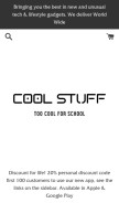 How coolstuffuk.com looks like on a mobile device such as an iPhone.