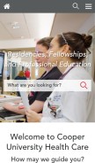 How cooperhealth.edu looks like on a mobile device such as an iPhone.