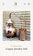 How copperholic.com looks like on a mobile device such as an iPhone.