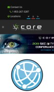 How corebts.com looks like on a mobile device such as an iPhone.
