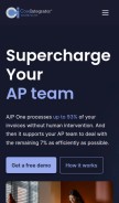 How coreintegrator.com looks like on a mobile device such as an iPhone.