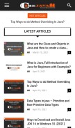 How corejavatopics.com looks like on a mobile device such as an iPhone.