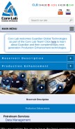 How corelab.com looks like on a mobile device such as an iPhone.