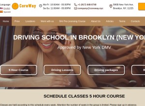 How coreway.nyc looks like on a tablet such as an iPad.