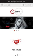 How cornmi.com looks like on a mobile device such as an iPhone.