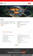 How corona-renderer.com looks like on a mobile device such as an iPhone.