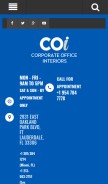 How corporateofficeint.com looks like on a mobile device such as an iPhone.