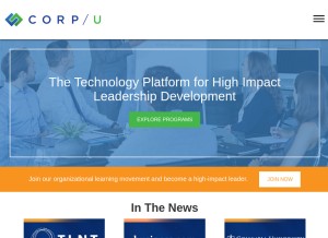 How corpu.com looks like on a tablet such as an iPad.
