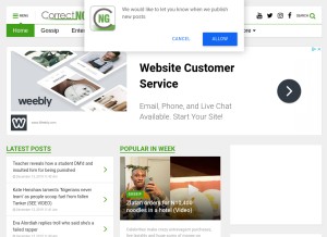 How correctng.com looks like on a tablet such as an iPad.