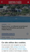 How corsematin.com looks like on a mobile device such as an iPhone.