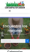 How cortarcespedpasto.com looks like on a mobile device such as an iPhone.