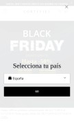 How cortefiel.com looks like on a mobile device such as an iPhone.