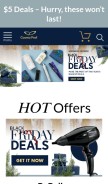 How cosmoprofbeauty.com looks like on a mobile device such as an iPhone.