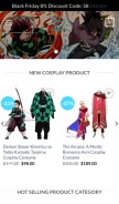How cosplayclass.com looks like on a mobile device such as an iPhone.