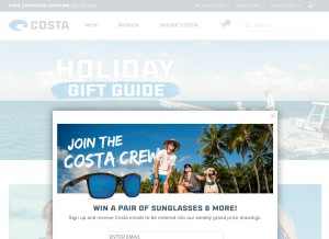 How costadelmar.com looks like on a tablet such as an iPad.