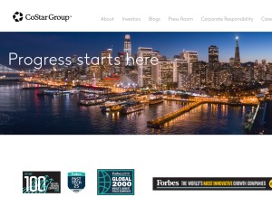 How costargroup.com looks like on a tablet such as an iPad.