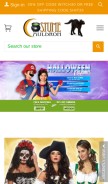 How costumecauldron.com looks like on a mobile device such as an iPhone.