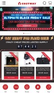How costway.com looks like on a mobile device such as an iPhone.