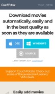 How couchpota.to looks like on a mobile device such as an iPhone.