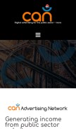 How counciladvertising.net looks like on a mobile device such as an iPhone.