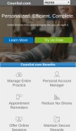 How counsol.com looks like on a mobile device such as an iPhone.