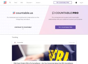 How countable.us looks like on a tablet such as an iPad.