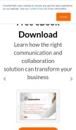 How counterpath.com looks like on a mobile device such as an iPhone.