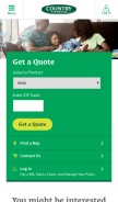 How countryfinancial.com looks like on a mobile device such as an iPhone.