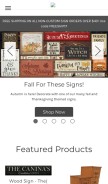 How countrymarketplaces.com looks like on a mobile device such as an iPhone.