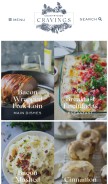How countrysidecravings.com looks like on a mobile device such as an iPhone.
