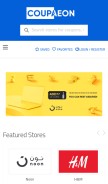 How coupaeon.com looks like on a mobile device such as an iPhone.