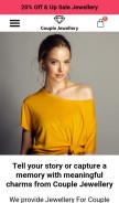 How couplesjewellery.com looks like on a mobile device such as an iPhone.