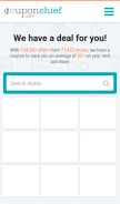 How couponchief.com looks like on a mobile device such as an iPhone.