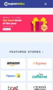 How coupondaku.com looks like on a mobile device such as an iPhone.