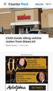 How courierpostonline.com looks like on a mobile device such as an iPhone.